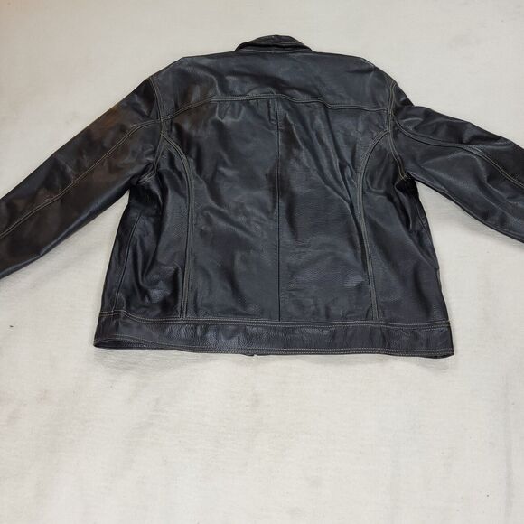 Vintage Wilsons Maxima Jacket Womens Sz Large Black Leather Motorcycle Gorpcore - Picture 15 of 16